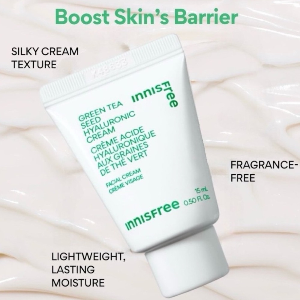 🌿 Innisfree Daily Mineral Sunscreen SPF 45 & Green Tea Seed Hyaluronic Cream Set - Picture 13 of 13